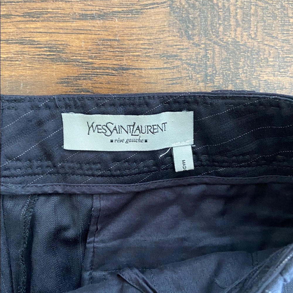 Yves Saint Laurent Wool pants in Blue sz F36 - Picture 2 of 5